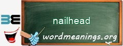 WordMeaning blackboard for nailhead